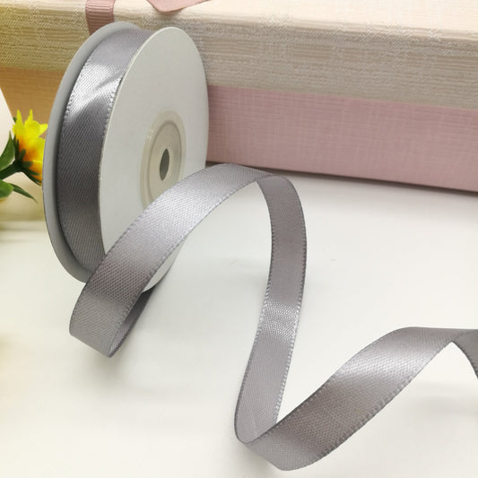 satin ribbon - gray 32 mm (pack of 25 m)