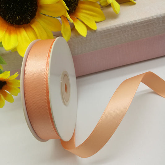 Satin ribbon - peach 32 mm (pack of 25 m)