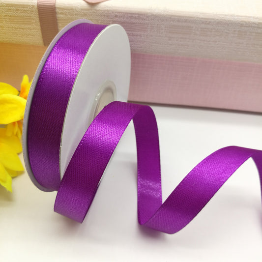 Satin ribbon - purple 12 mm (pack of 25 m)