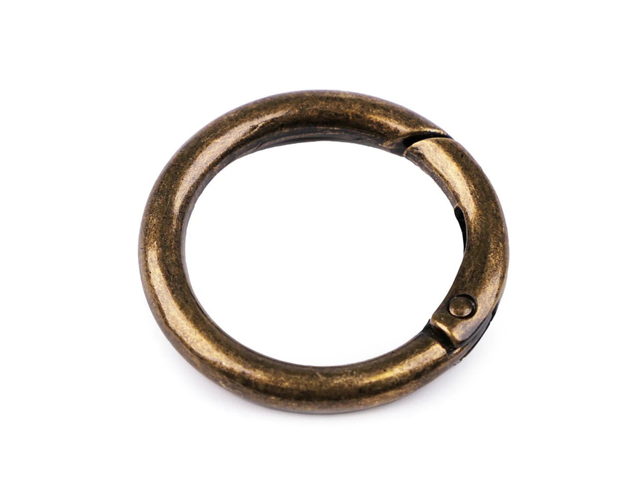 Anneau porte-clés Ø25 mm | Mousqueton métallique à ressort | couleurs assorties
