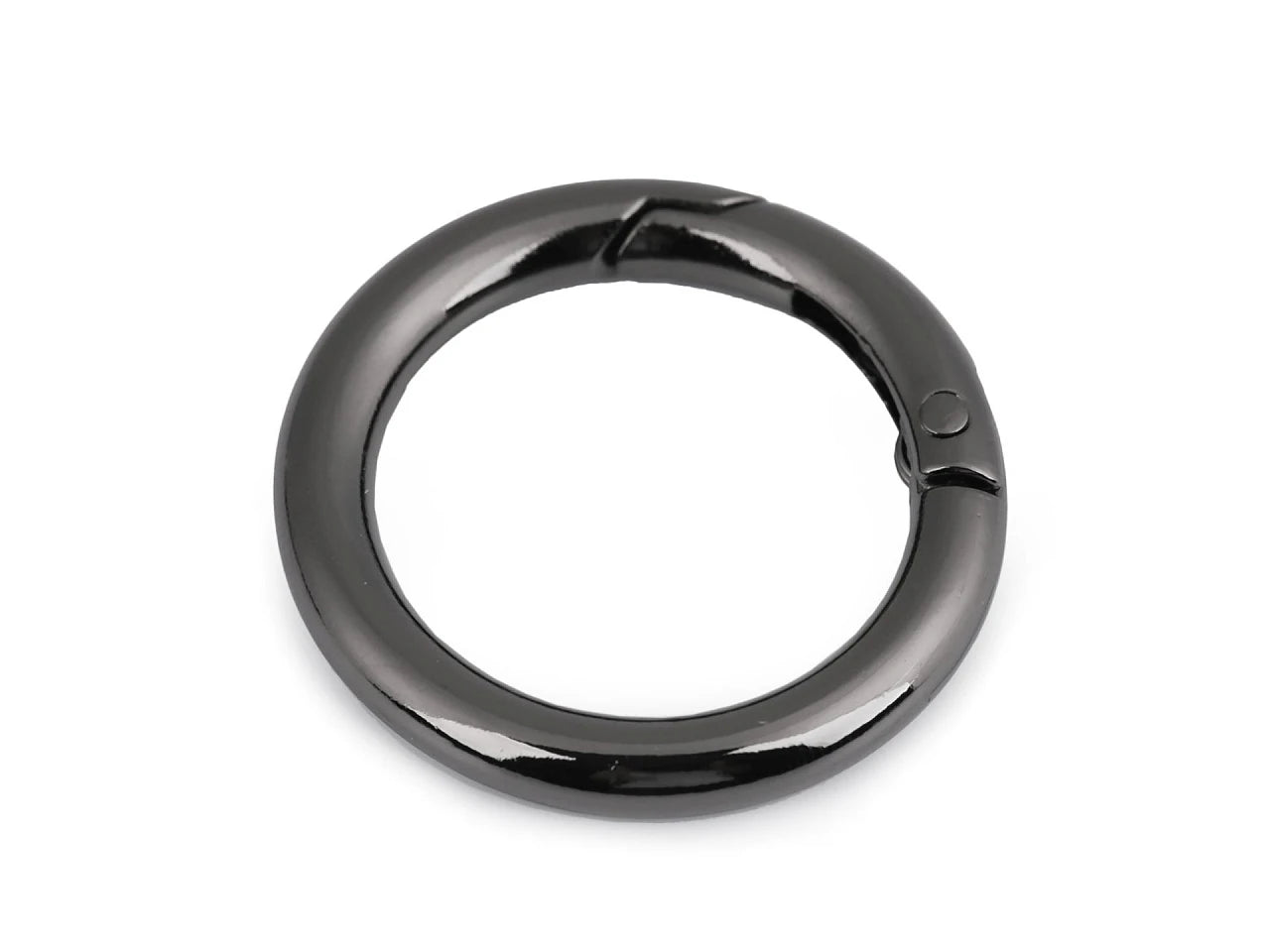 Porte-clés Ø25 mm | Mousqueton métallique à ressort | différentes couleurs