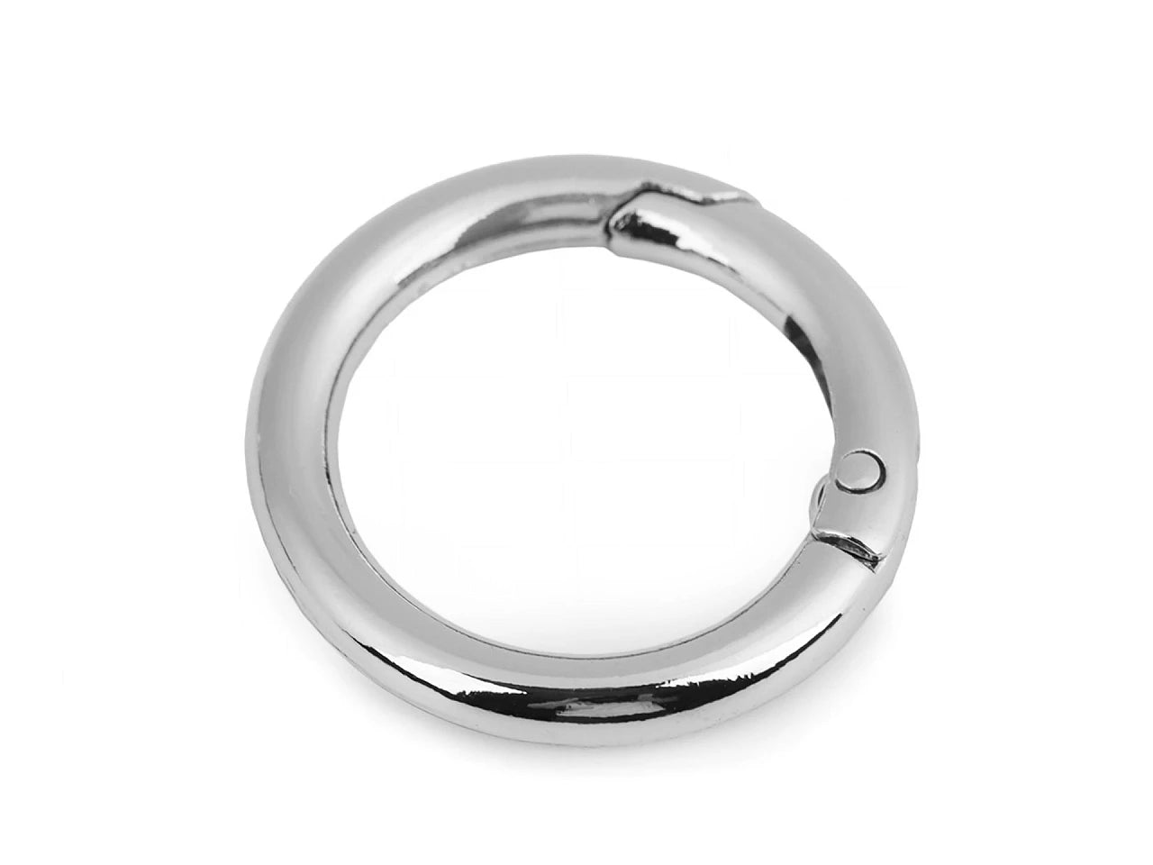 Anneau porte-clés Ø25 mm | Mousqueton métallique à ressort | couleurs assorties
