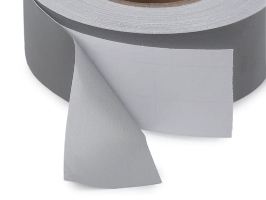 Image with 50 mm self-adhesive reflective tape – available at Šarlotes audumi