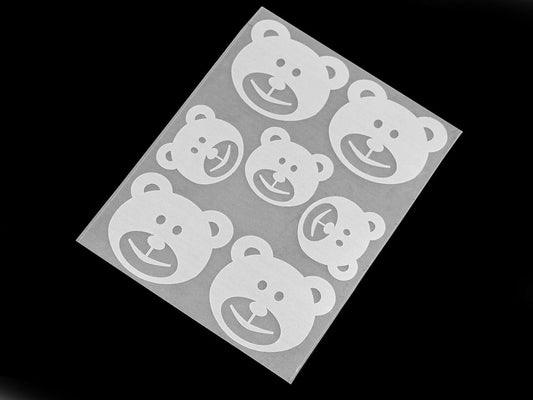 Reflective iron-on teddy bears