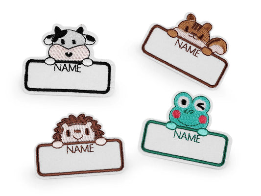 Image of a fabric name label – adhesive – available at Charlotte’s Fabrics