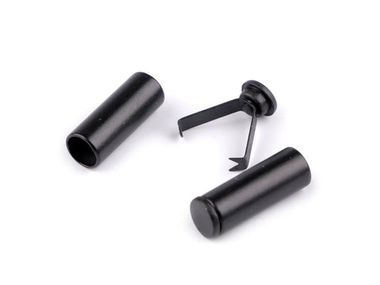 metal cord end ⌀ 6 mm, black (4 pcs. per pack)