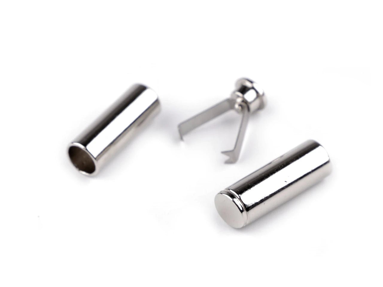 Embout métallique pour cordon ⌀ 6 mm, argent (4 pcs)