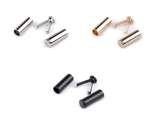 Metal cord end ⌀ 6 mm-gold (pack of 4 pcs)