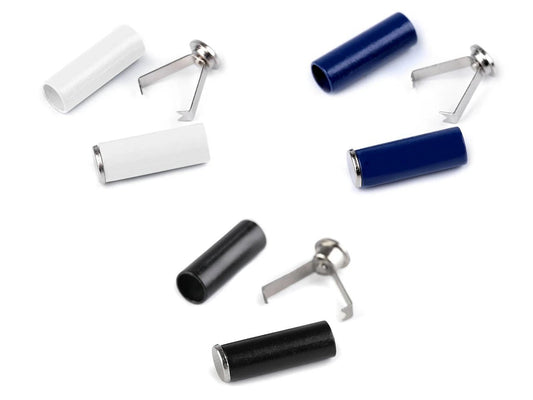 Image of cord end tip with stopper Ø5 mm, 4 pcs – a practical and aesthetic solution – available at Šarlotes audumi
