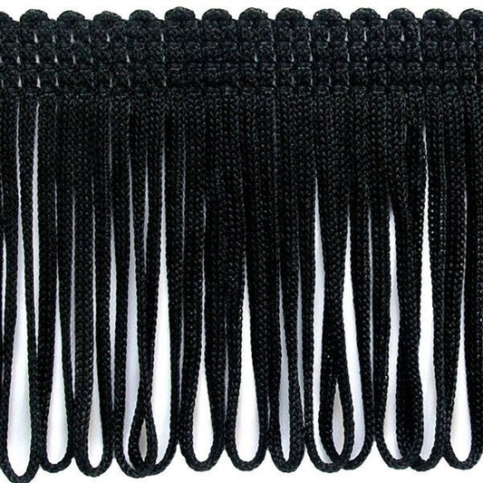 Image with 8 cm wide black fringe – available at Šarlotes audumi