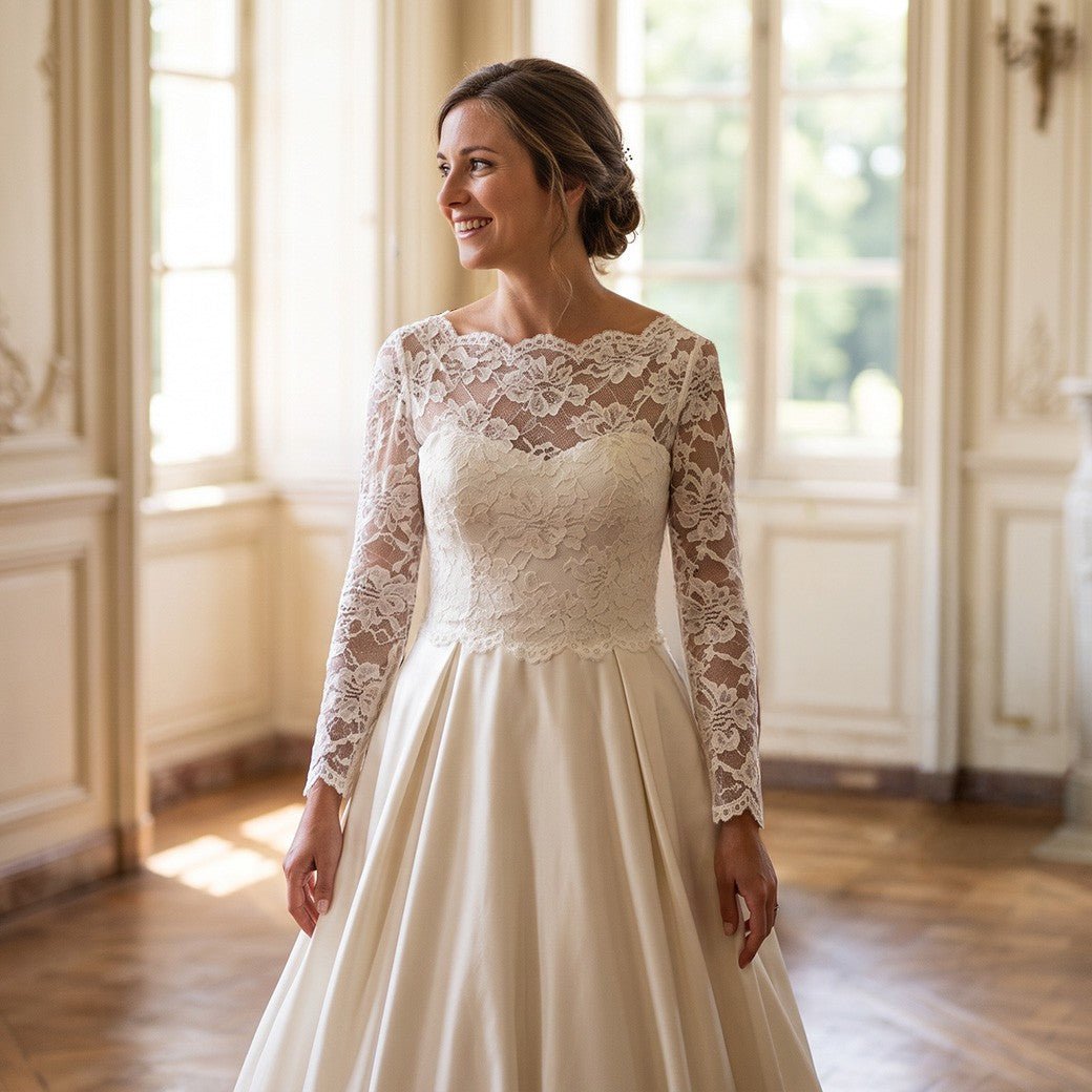 Kuva paksusta satiinikankaasta Royal Heavy Satin – beige – saatavilla verkossa Šarloten kankaat