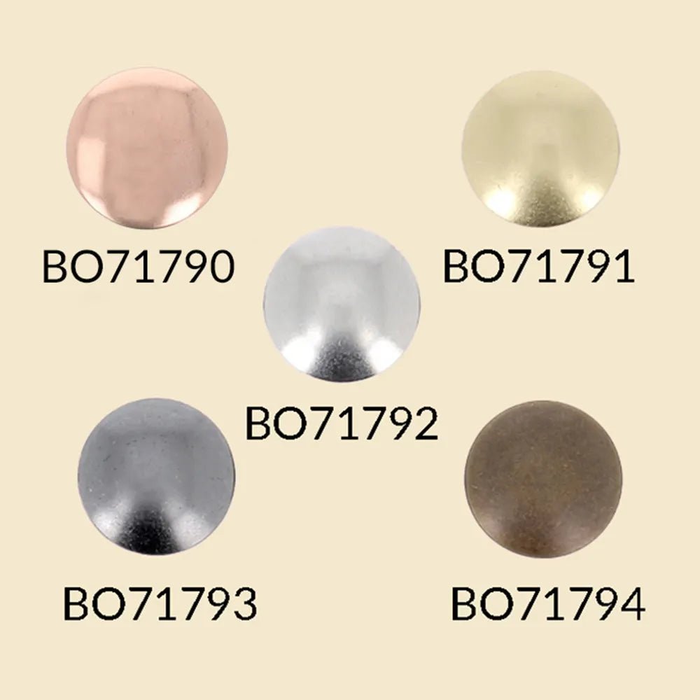Kuva BOHIN Magic -neppareista ilman pihtejä 14 mm – Rose Gold, 4 kpl – saatavilla verkossa Šarlotes audumi