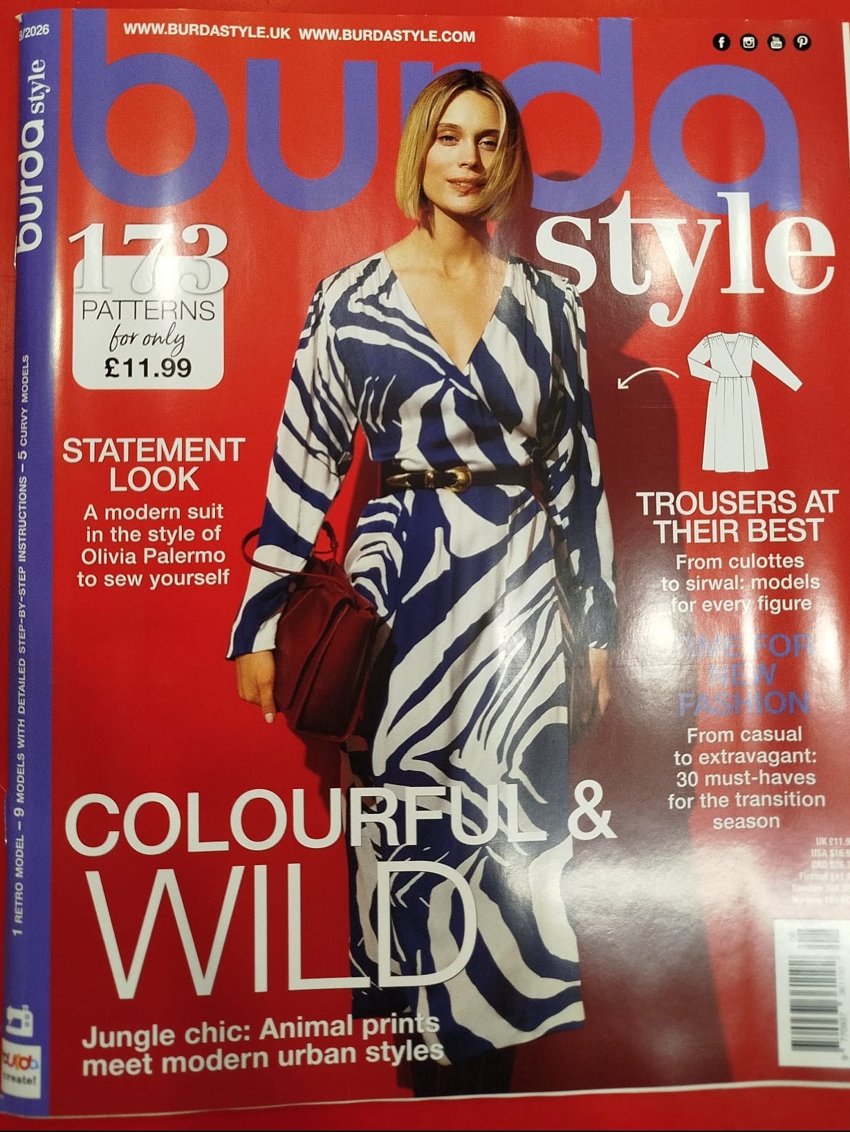 Kuva Burda Style 08/2026-ENG – saatavilla verkossa Charlotten kankaat