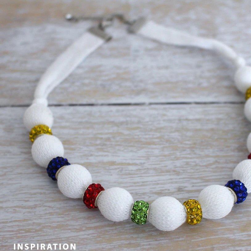 Image with “Charm” beads with a metallic effect | 9 × 14 mm 10 pcs | assorted colors – available at Charlotte’s Fabrics