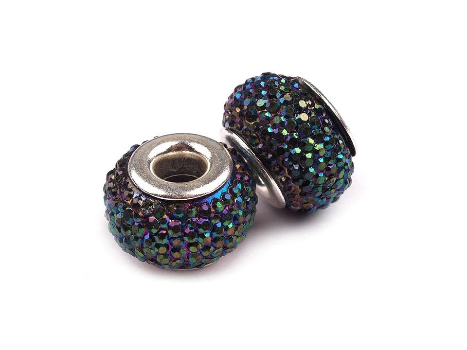 Image with “Charm” beads with a metallic effect| 9 × 14 mm 10 pcs| assorted colors – available at Charlotte Fabrics