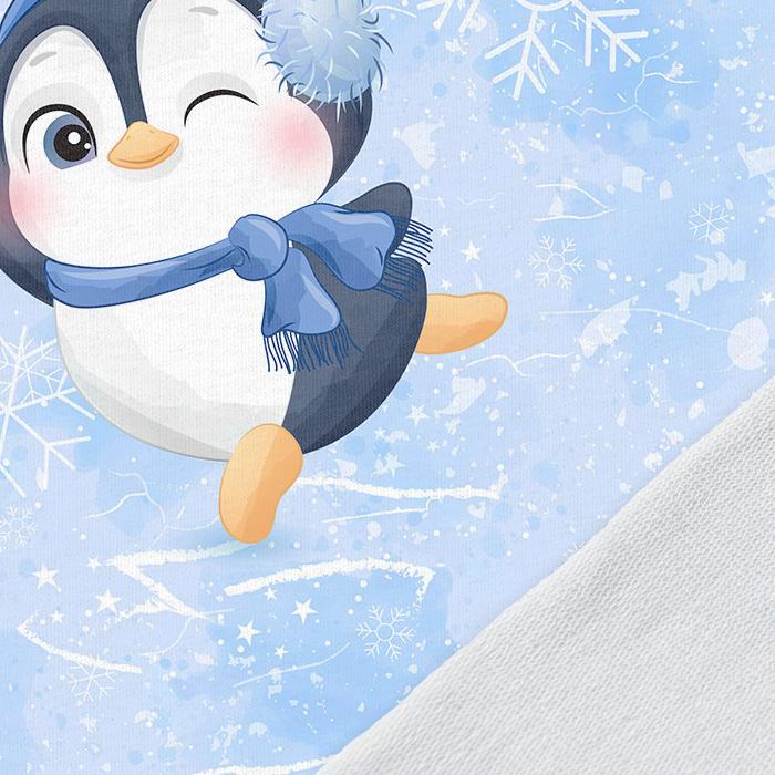 Image avec panneau en tissu bouclette 40x50 cm - petit pingouin 250 g/m² – disponible chez Šarlotes audumi