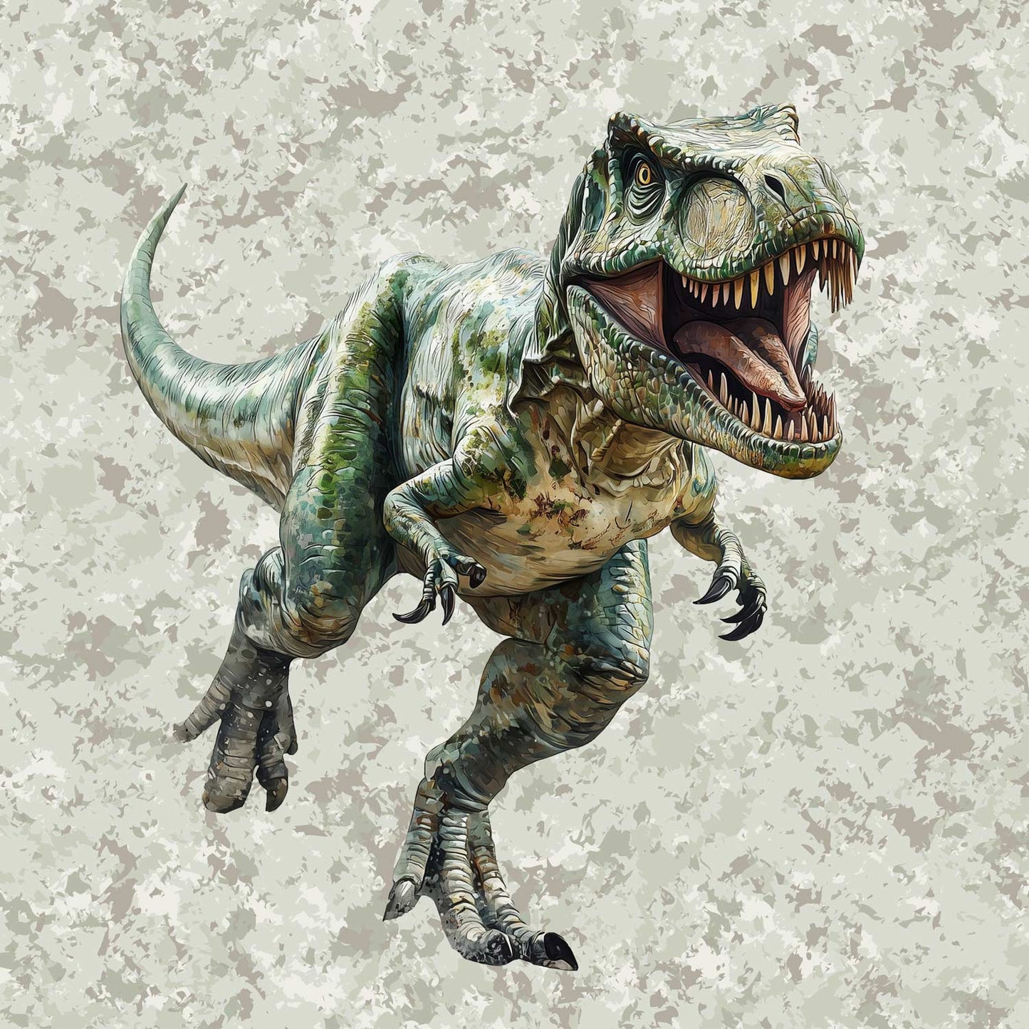 Panneau en tricot bouclé 40x50 cm - T. rex 250 g/m²