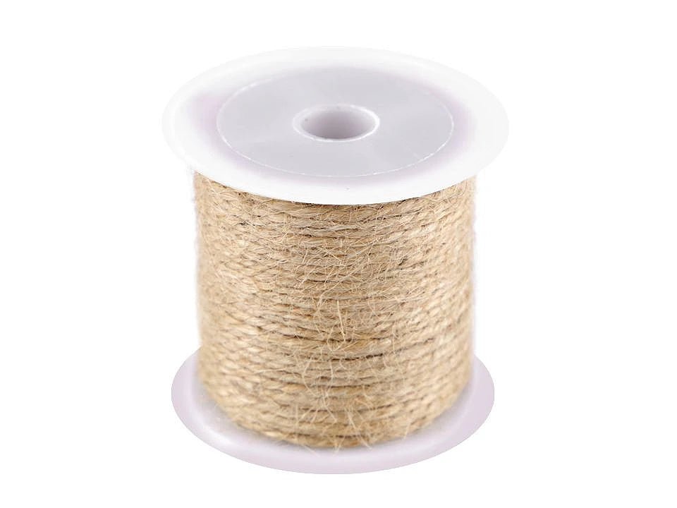 Dabīgā džutas aukla Ø1.5 mm | 10 m | 100% džuta