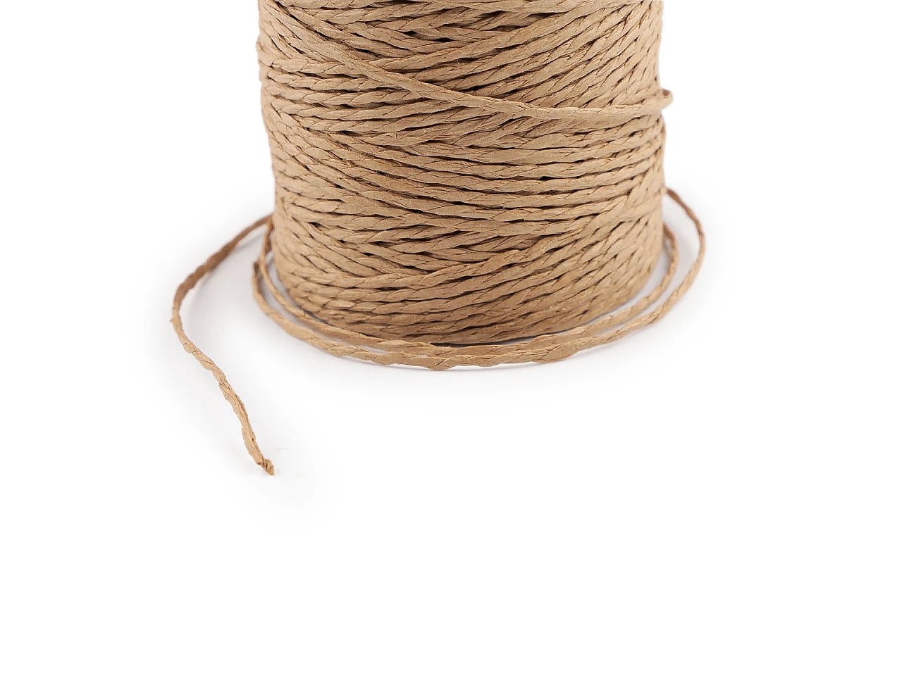 Image of natural raffia cord for knitting and crocheting Ø2 mm – available at Charlotte’s Fabrics