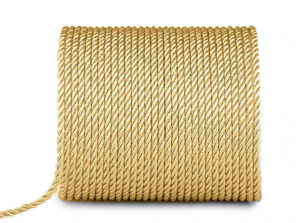 Image of decorative cord with lurex Ø3 mm – available at Šarlotes audumi