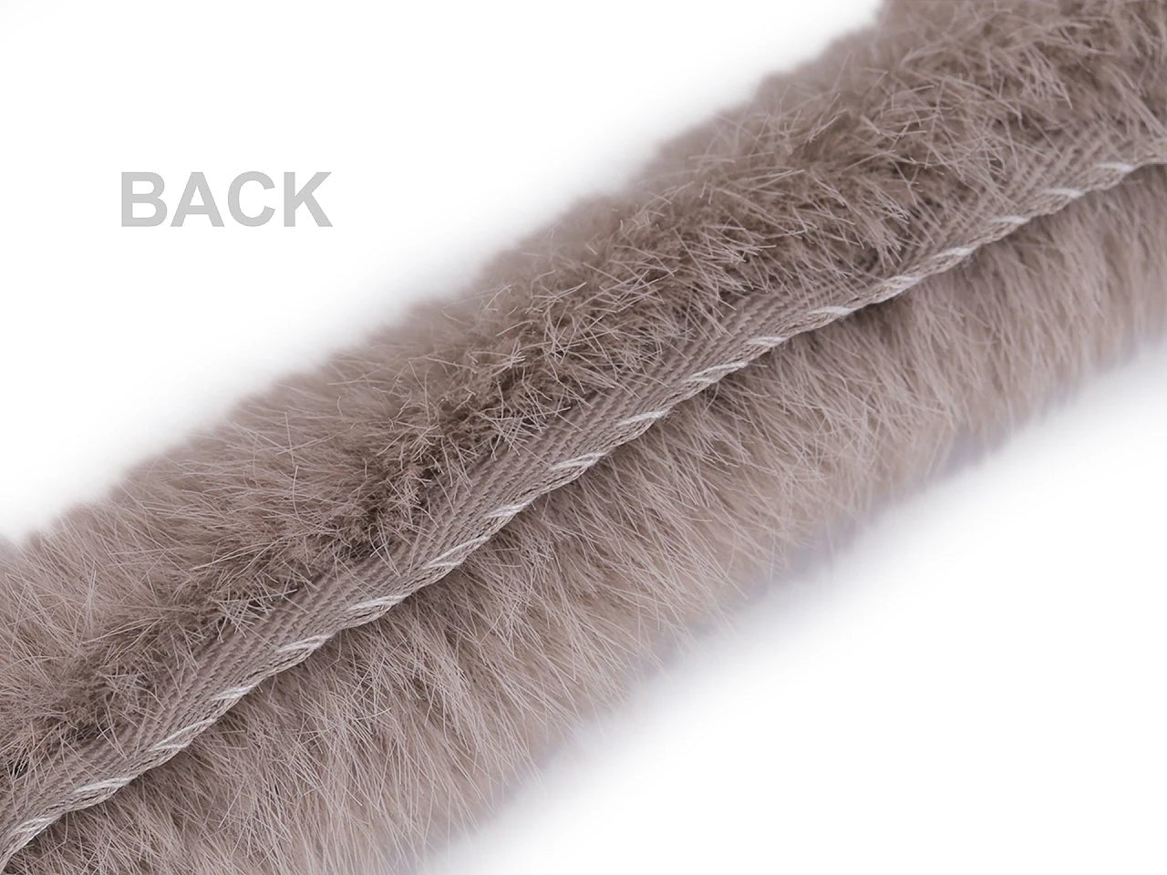 Image of Decorative fur trim (sew-on) | 3 cm x1 m – available at Šarlotes audumi
