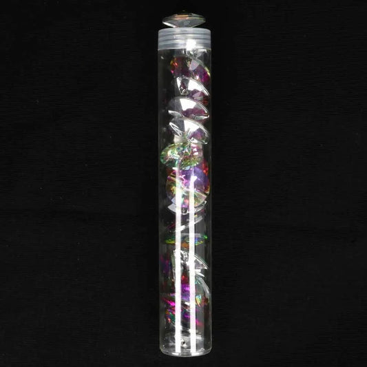 Image of a decorative crystal button, 6 mm, iridescent purple – available at Šarlotes audumi