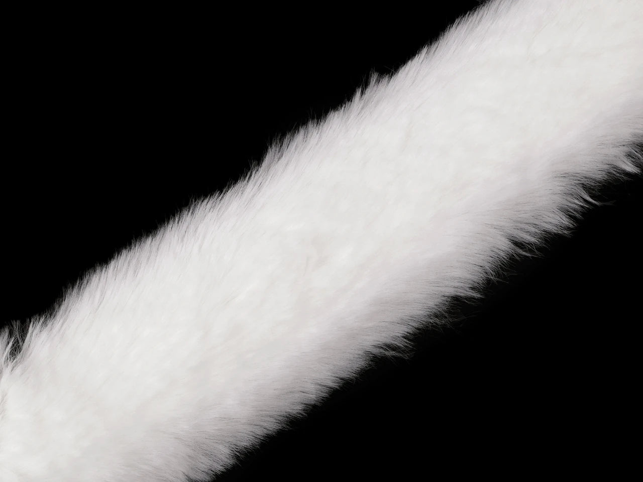 Image of Decorative faux fur ribbon – 1 m | Trim faux fur for hoods, jackets, costumes – available at Šarlotes audumi