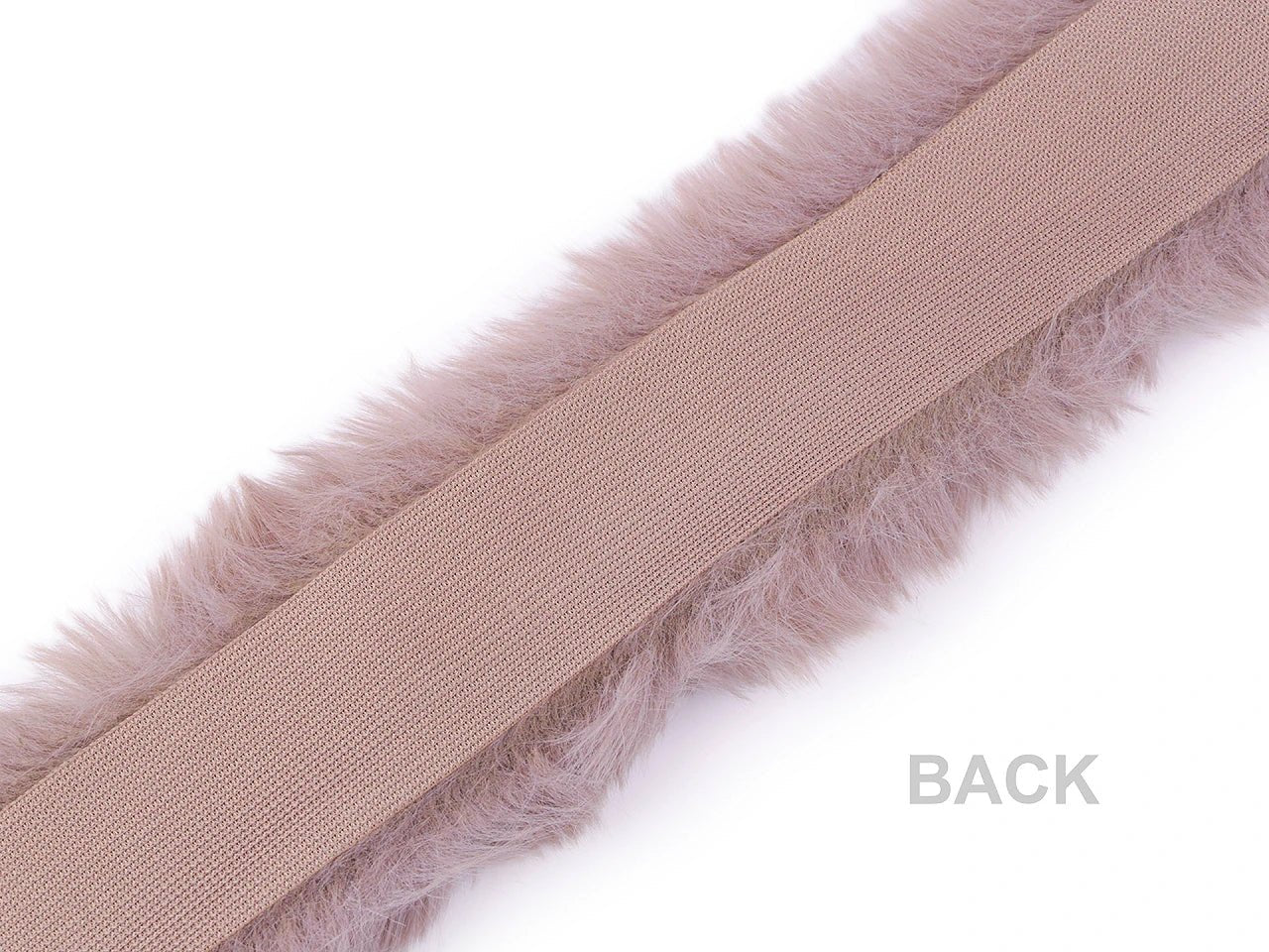 Image of Decorative faux fur trim – 1 m | Decorative faux fur trimming for hoods, jackets, costumes – available at Šarlotes audumi