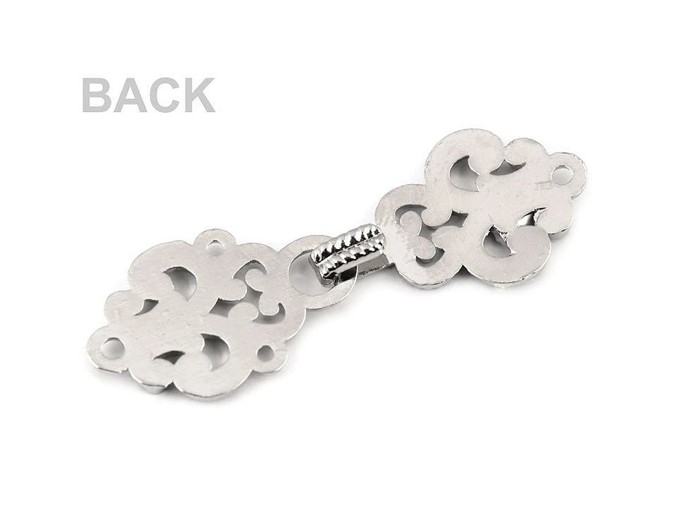 Image with Decorative fastening hook for clothing|various shades – available at Charlotte's Fabrics