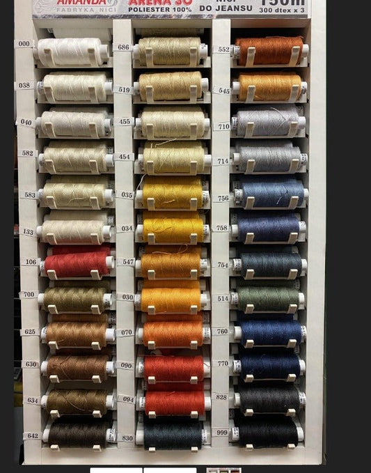 thread spool for thick fabrics Amanda Arena No. 30 150 m-038