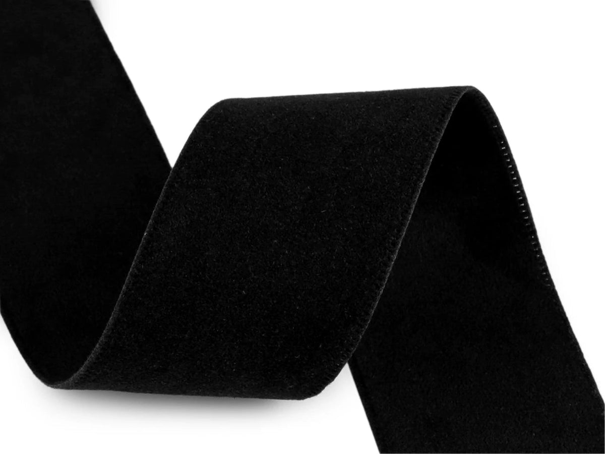 Attēls ar Divpusēja samta lente 40 mm – pieejams internetā Šarlotes audumi