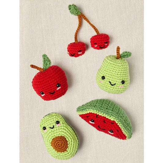 Kuva DMC Amigurumi -setistä "Fruit" – hedelmäkokoelma – saatavilla Šarlotes audumi