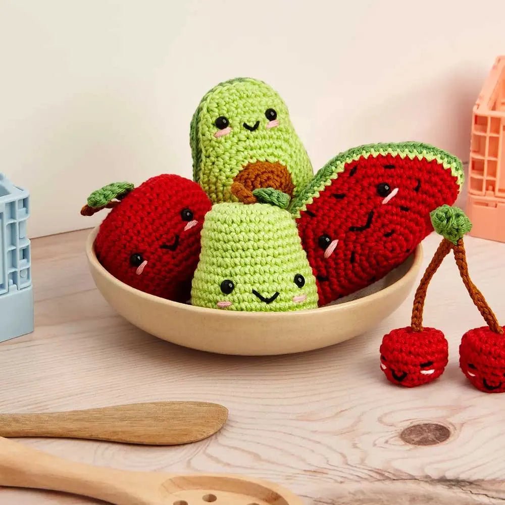 Image of DMC Amigurumi kit "Fruit" – fruit collection – available at Šarlotes audumi
