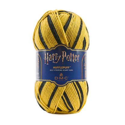 Kuva: DMC Harry Potter Magic -lanka 300 g / 410 m – itsestään raidoittuva lanka Tylypahkan tupien väreissä – saatavilla verkossa Charlotten kankaista
