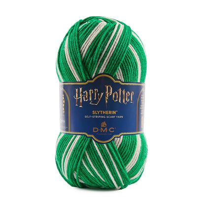 Kuva: DMC Harry Potter Magic -lanka 300 g / 410 m – itsestään raidoittuva lanka Tylypahkan tupien väreissä – saatavilla verkossa Charlotten kankaista