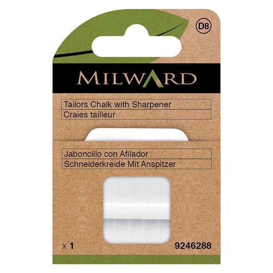 Tailor's chalk with sharpener Milward (white)