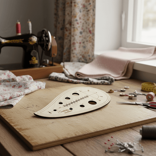 Image with tailor’s ruler | curved pattern ruler A - 2 – available at Charlotte’s Fabrics