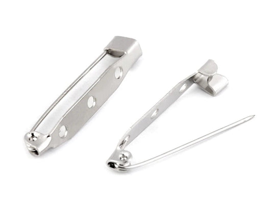 Épingles de sécurité pour la fabrication de broches 5x34 mm - argentées (lot de 10 pièces) (Copie)