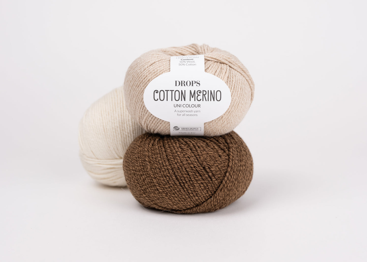 Attēls ar Dzija DROPS Cotton Merino – 50 g / 110 m – pieejams Šarlotes audumi