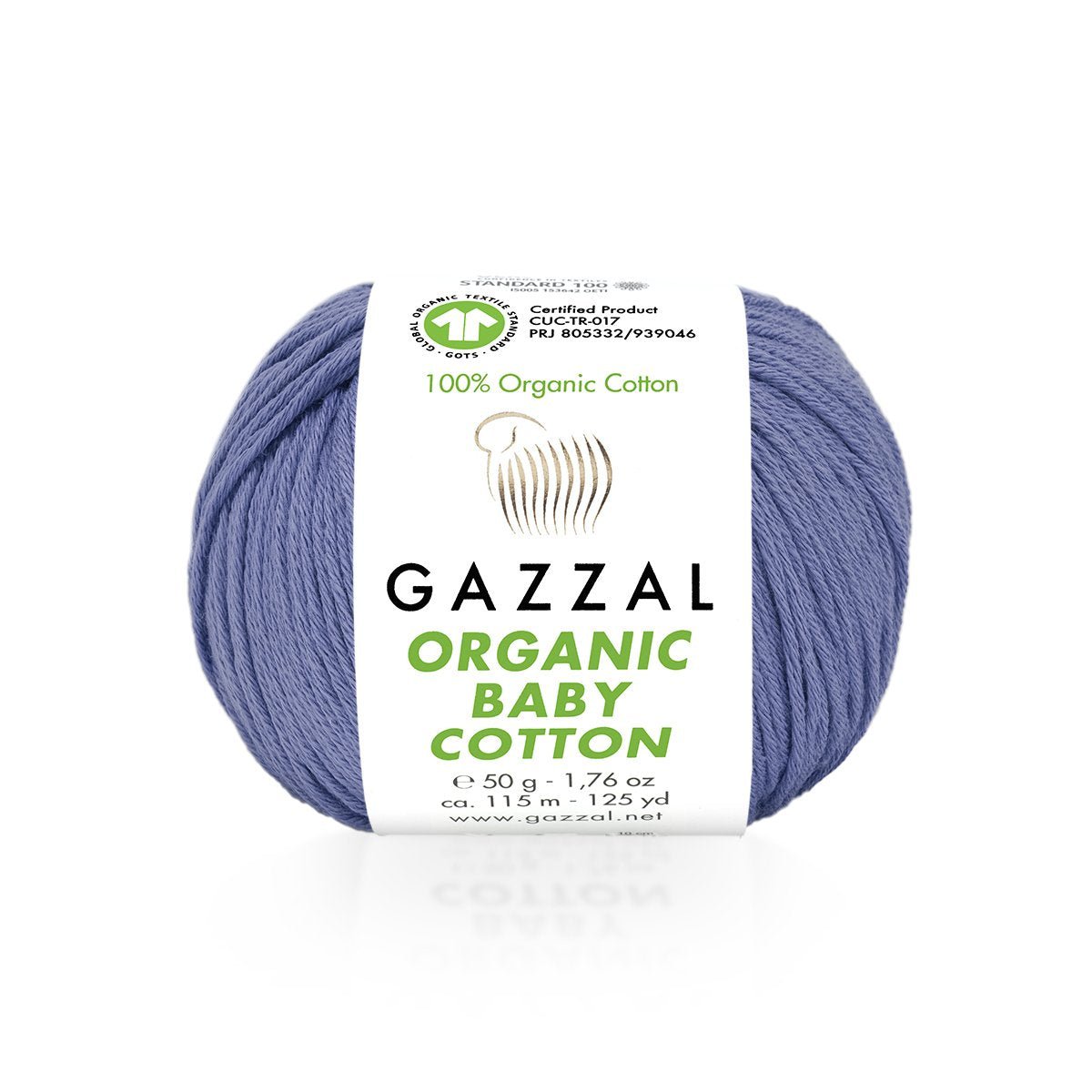 GAZZAL ORGANIC BABY COTTON yarn - 115m 50g