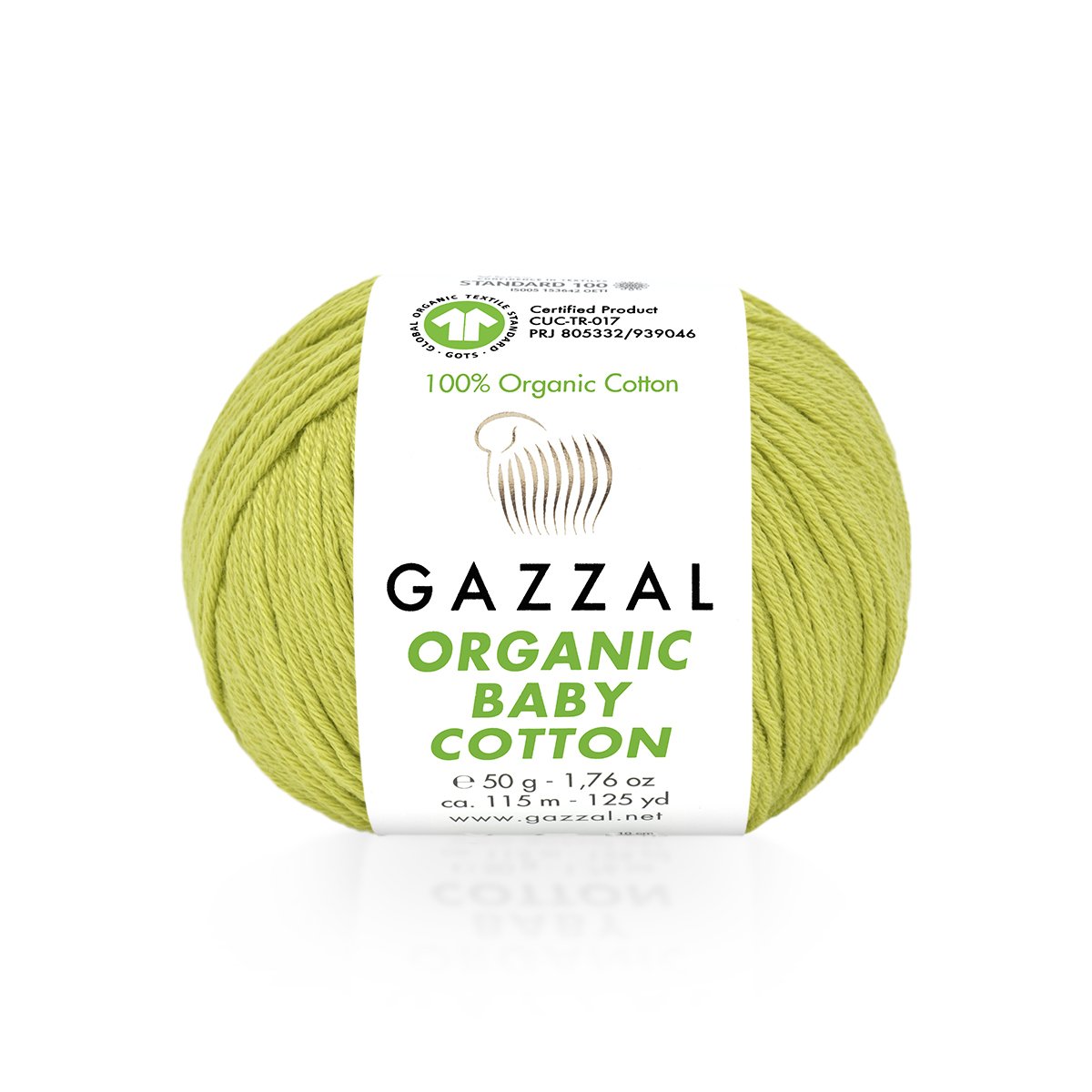 GAZZAL ORGANIC BABY COTTON yarn - 115m 50g