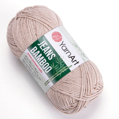 Yarn Art Jeans Bamboo yarn - light beige 150 m 50g #129