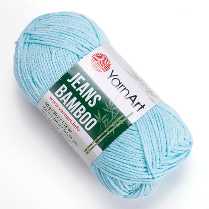 Yarn Art Jeans Bamboo yarn - light blue 150 m 50g #119