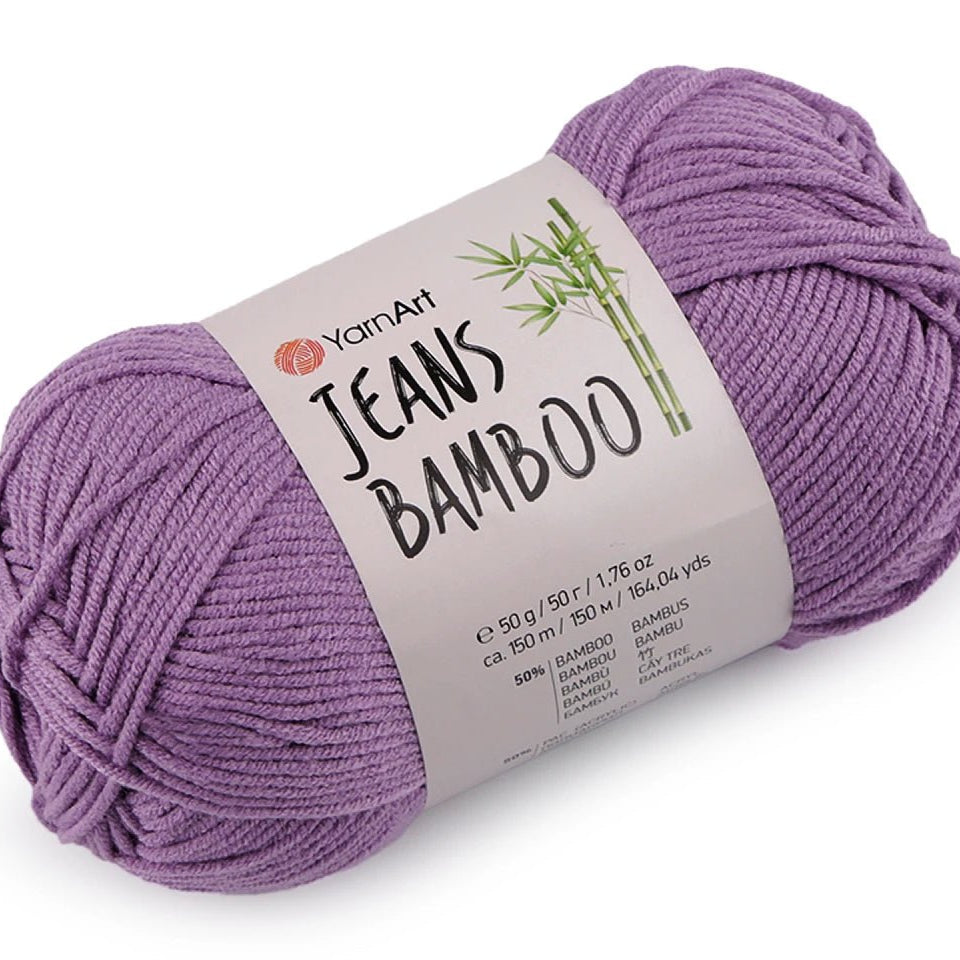 Yarn Art Jeans Bamboo Yarn - lilac 150 m 50g #116