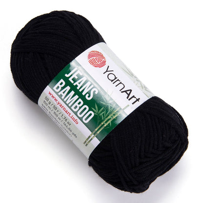 Yarn Art Jeans Bamboo yarn - black 150 m 50g #135