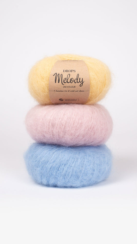 Kuva DROPS Melody -langasta, 50 g / 140 m – saatavilla verkossa Šarlotes audumi