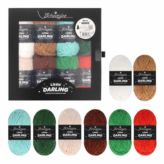 Attēls ar Dzijas komplekts Scheepjes Little Darling krāsu komplekts 8×25g – Farm Friends 24665 – pieejams Šarlotes audumi