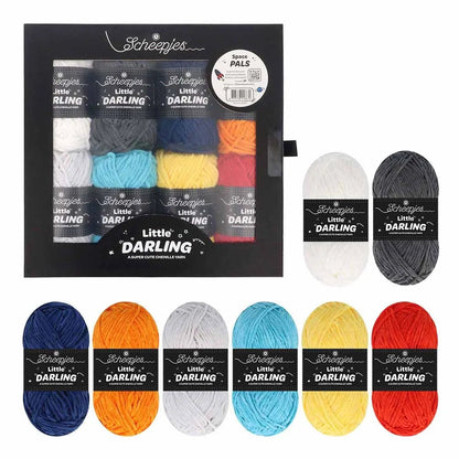 Attēls ar Dzijas komplekts Scheepjes Little Darling krāsu komplekts 8×25g – Farm Friends 24667 – pieejams Šarlotes audumi