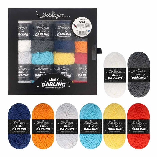 Attēls ar Dzijas komplekts Scheepjes Little Darling krāsu komplekts 8×25g – Farm Friends 24667 – pieejams Šarlotes audumi