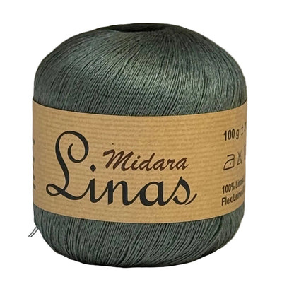 Image of yarn, linen threads Midara Linas – 100 g/ 600 m – available at Šarlotes audumi